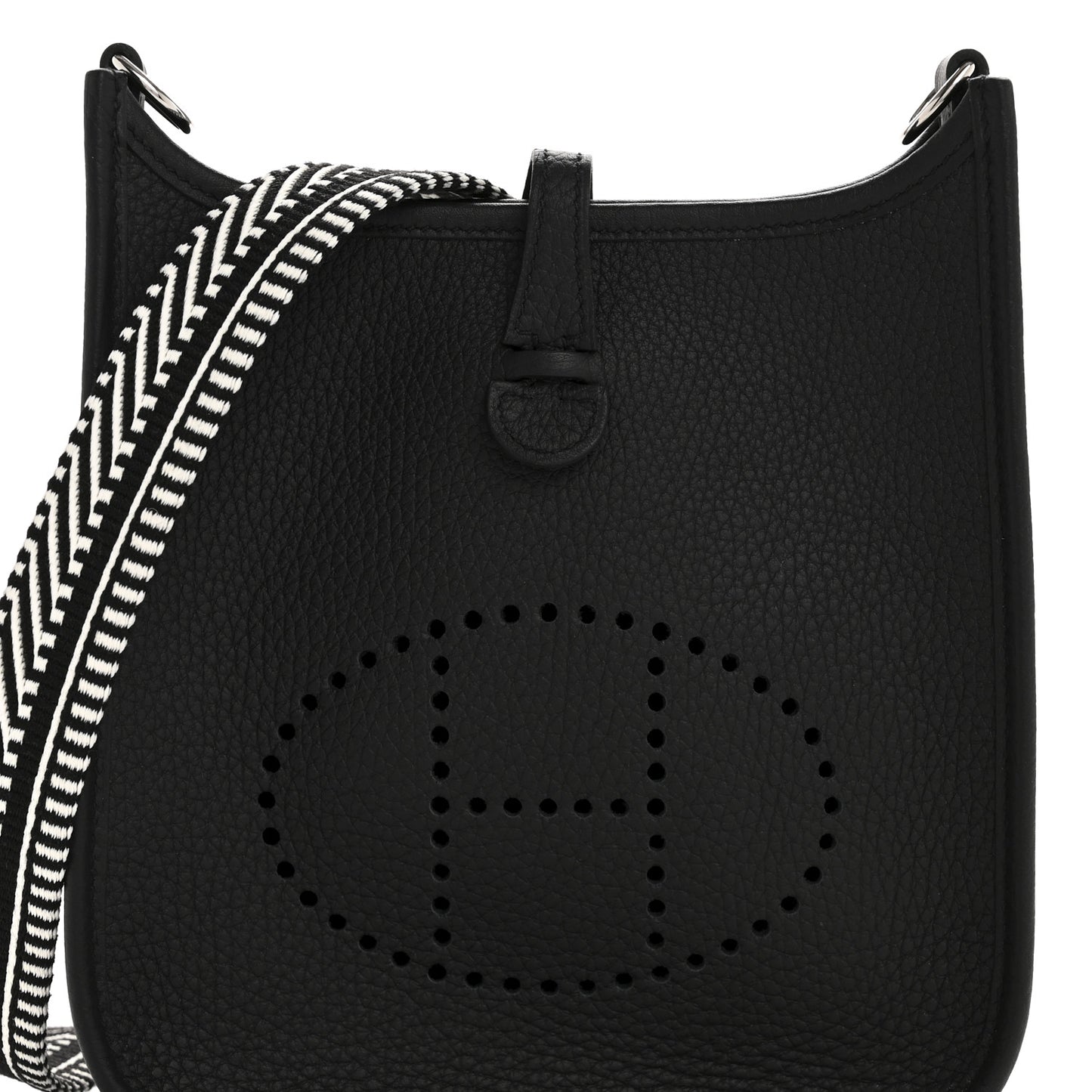 Taurillon Clemence Amazone Sangle Cavale Evelyne TPM Black White