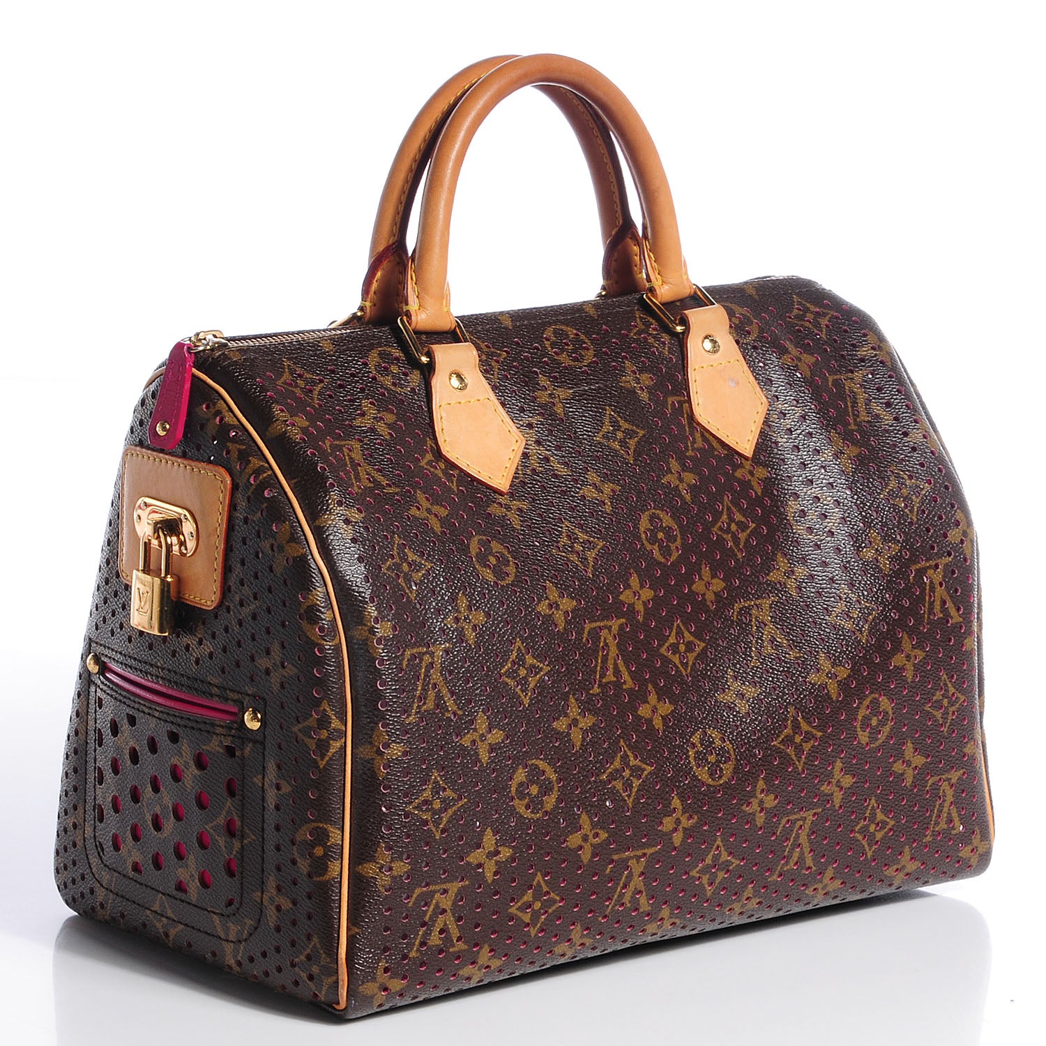 Louis Vuitton Monogram Perforated Speedy 30 Fuchsia 3 of 8