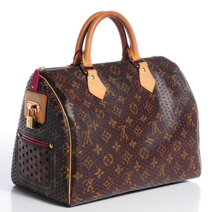 Louis Vuitton Monogram Perforated Speedy 30 Fuchsia 3 of 8
