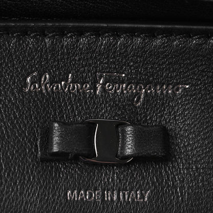 Salvatore Ferragamo Calfskin Medium Viva Bow Shoulder Bag Black 7 of 9