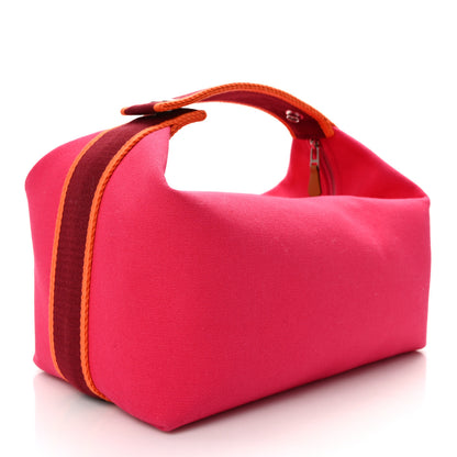 Hermes Canvas Large Bride-A-Brac Pouch Hibiscus 4 of 11