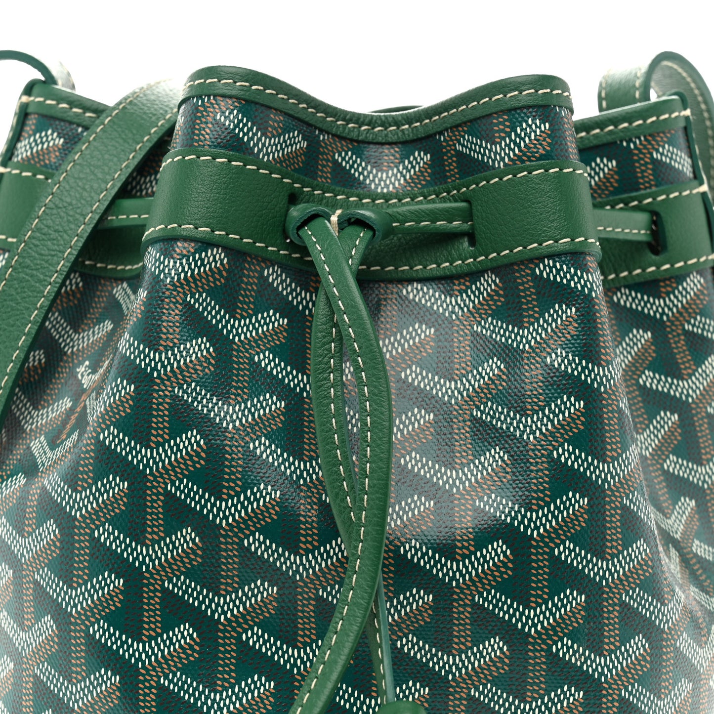 Goyardine Petit Flot Bucket Bag PM Green