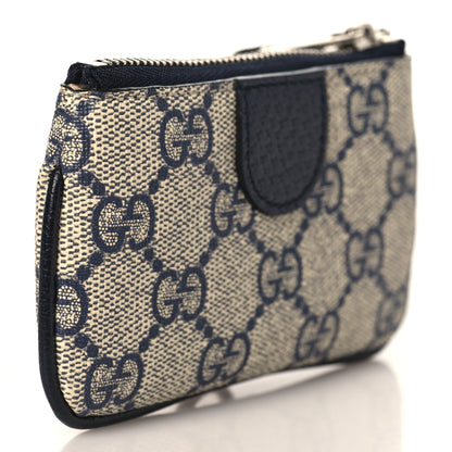 Gucci GG Supreme Monogram Web Ophidia Key Case Beige Blue 3 of 6