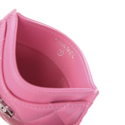 Chanel Lambskin Quilted Card Holder Pink 5 of 7