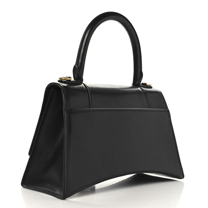 Balenciaga Shiny Box Calfskin Small Hourglass Top Handle Bag Black 2 of 10
