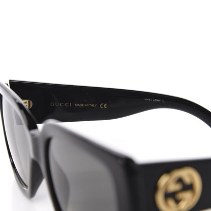Gucci Acetate Square Frame Sunglasses GG0141S Black 6 of 8