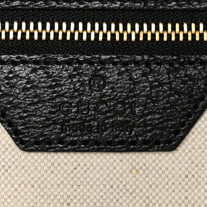 Gucci Jacquard Black Denim GG Monogram Medium Ophidia Shopping Tote Black Ivory 7 of 10
