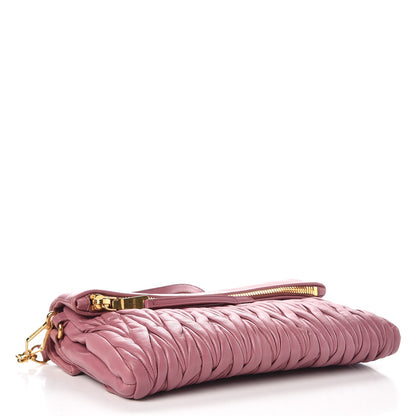 Miu Miu Nappa Matelasse Crossbody Clutch Loto 4 of 6