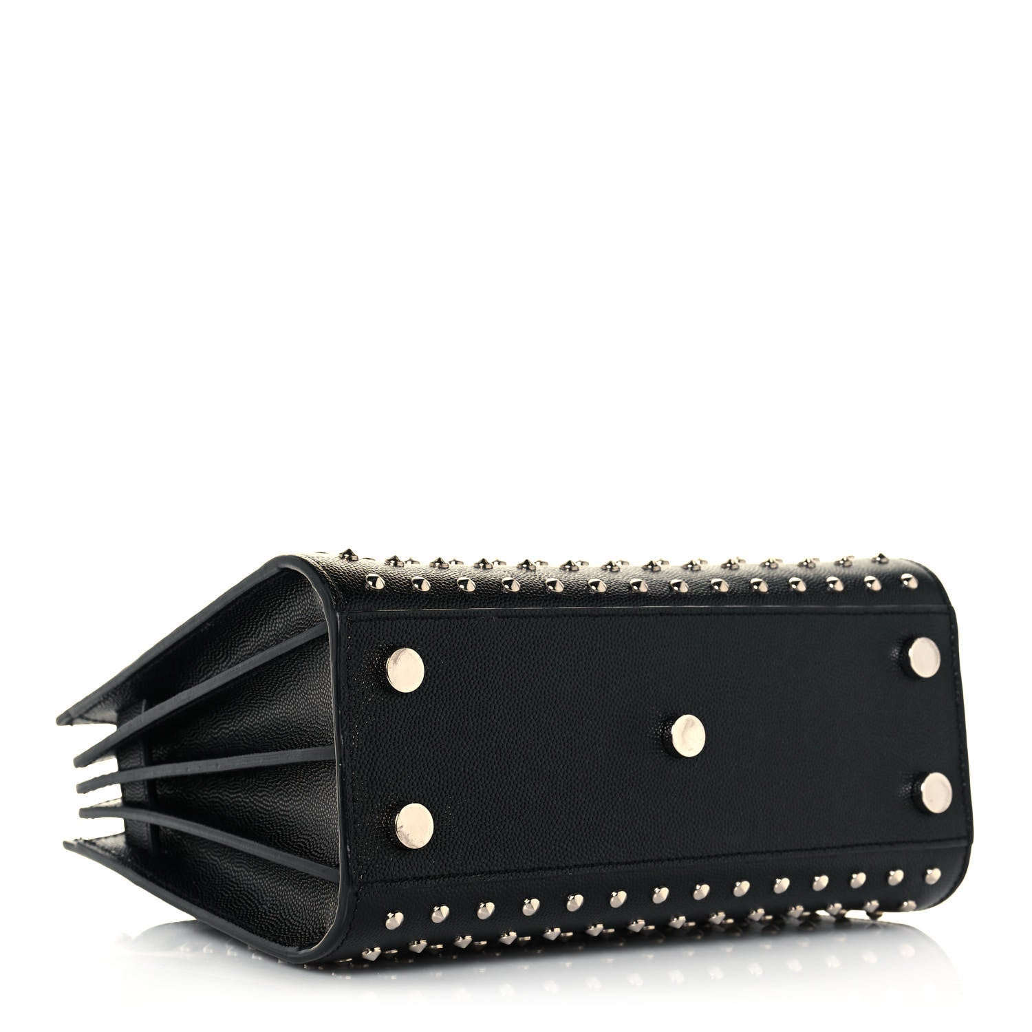 Saint Laurent Grain De Poudre Studded Nano Sac De Jour Black 3 of 10