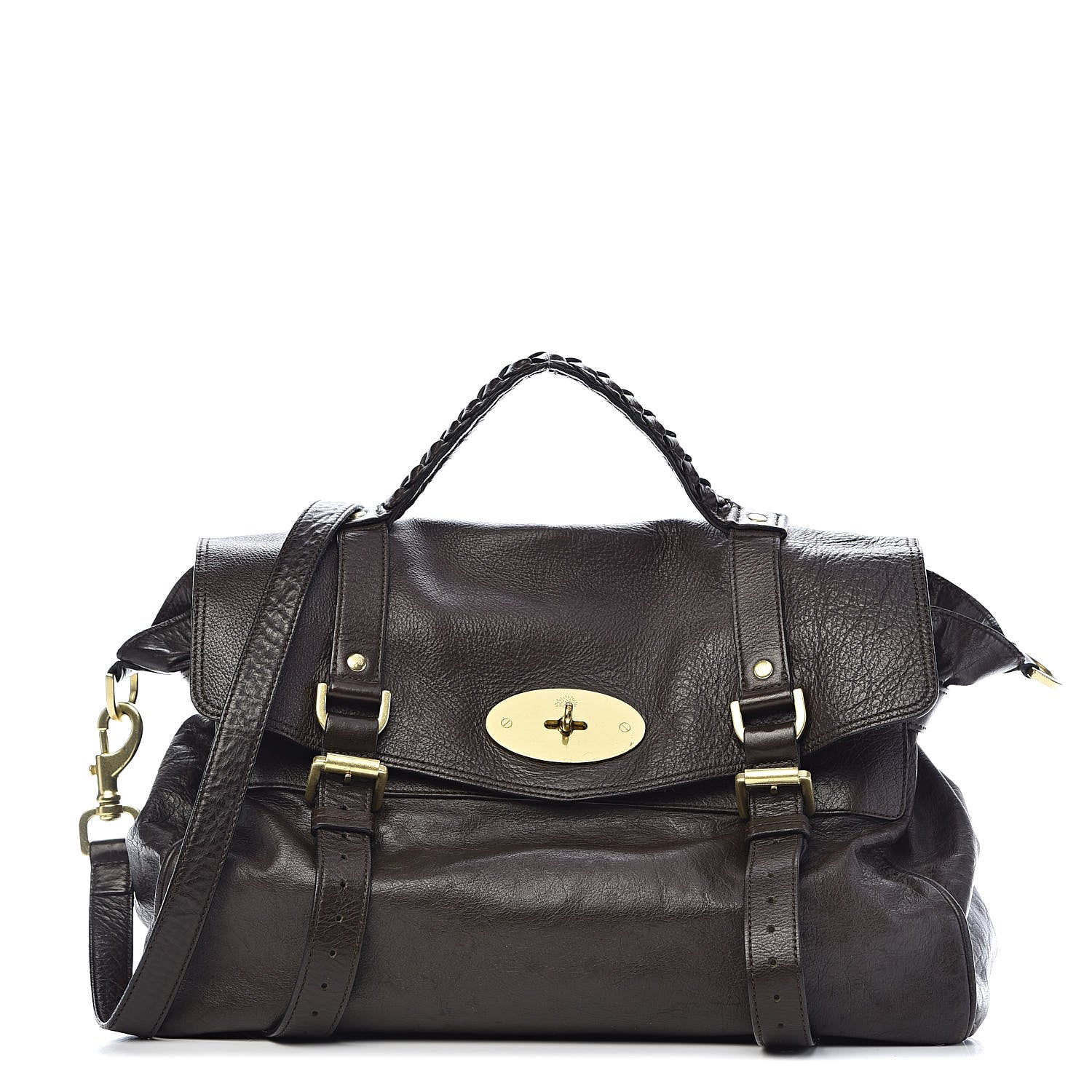 Mulberry Soft Buffalo Oversized Alexa Chocolate 1 of 16