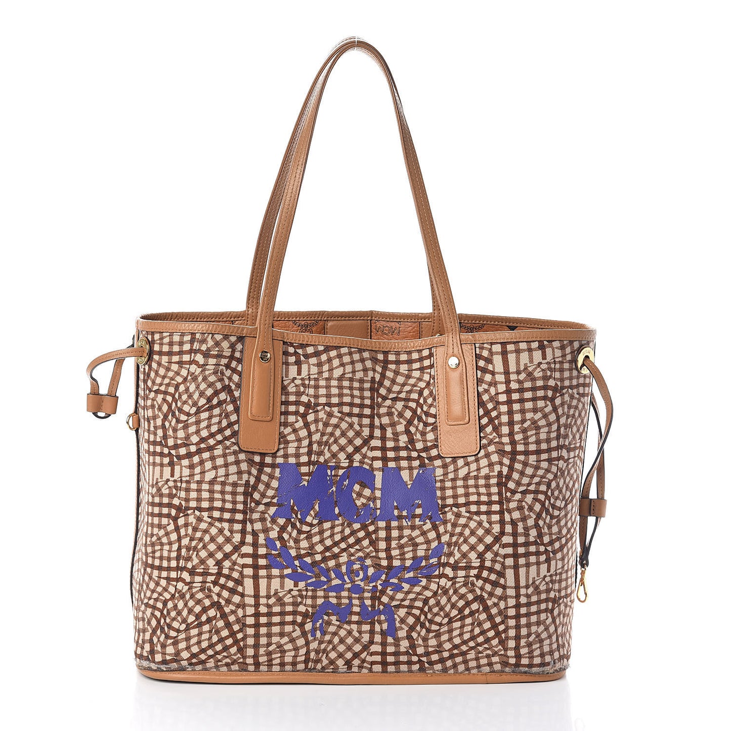 Visetos Medium Liz Reversible Shopper Tote Cognac