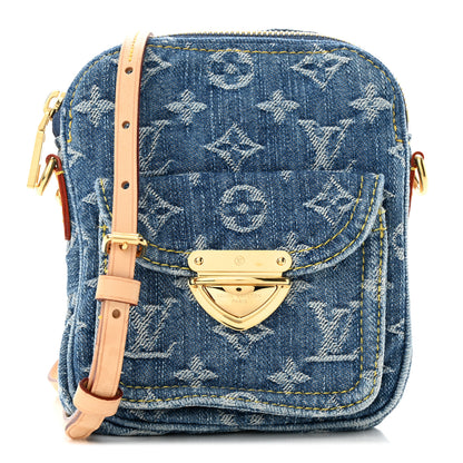 Louis Vuitton Denim Fairfax Pochette Blue 1 of 9