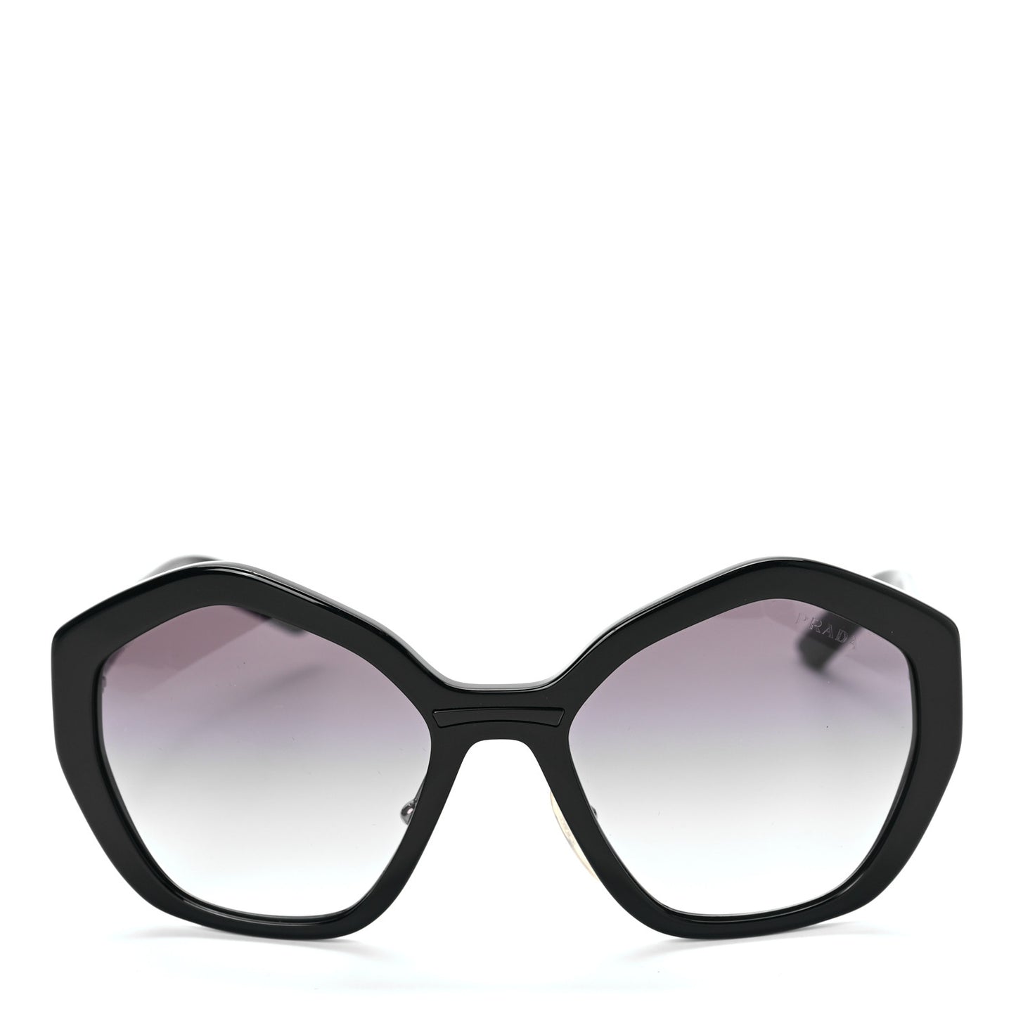Acetate Geometric Sunglasses SPR 08X Black
