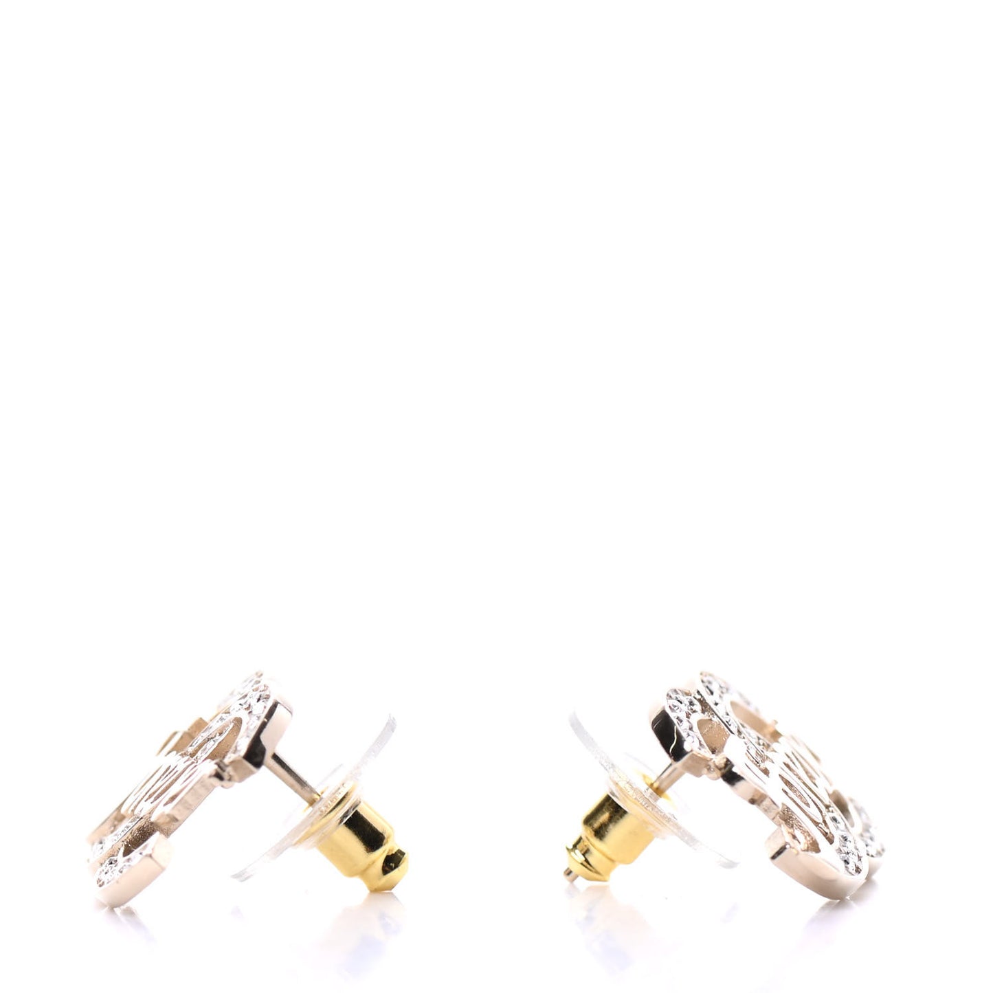 Crystal CC Forever Earrings Gold