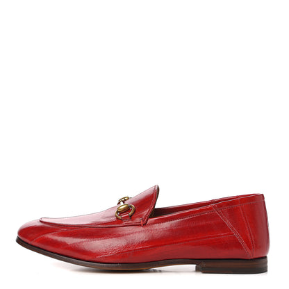 Gucci Eel Mens Brixton Horsebit Loafers 6.5 Vulcanic Red 1 of 11