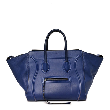 Celine Grained Calfskin Medium Phantom Luggage Indigo 1 of 9