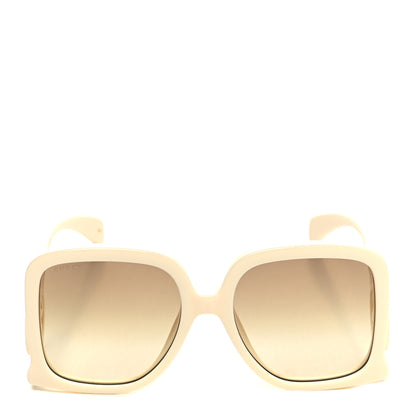 Gucci Acetate Rectangle Frame Sunglasses GG1326S White 2 of 8
