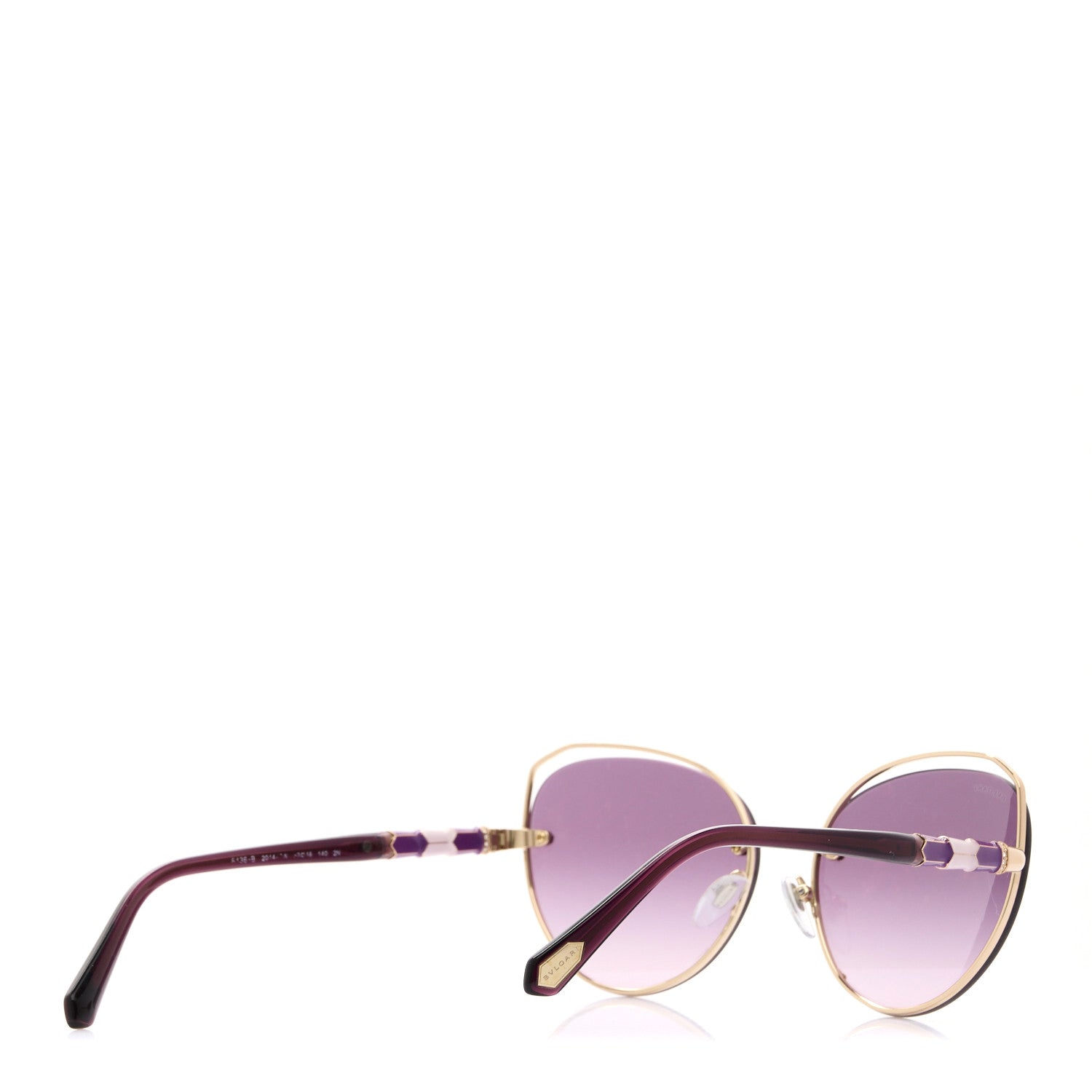 Bulgari Metal Enamel 6136-B Sunglasses Purple 4 of 5