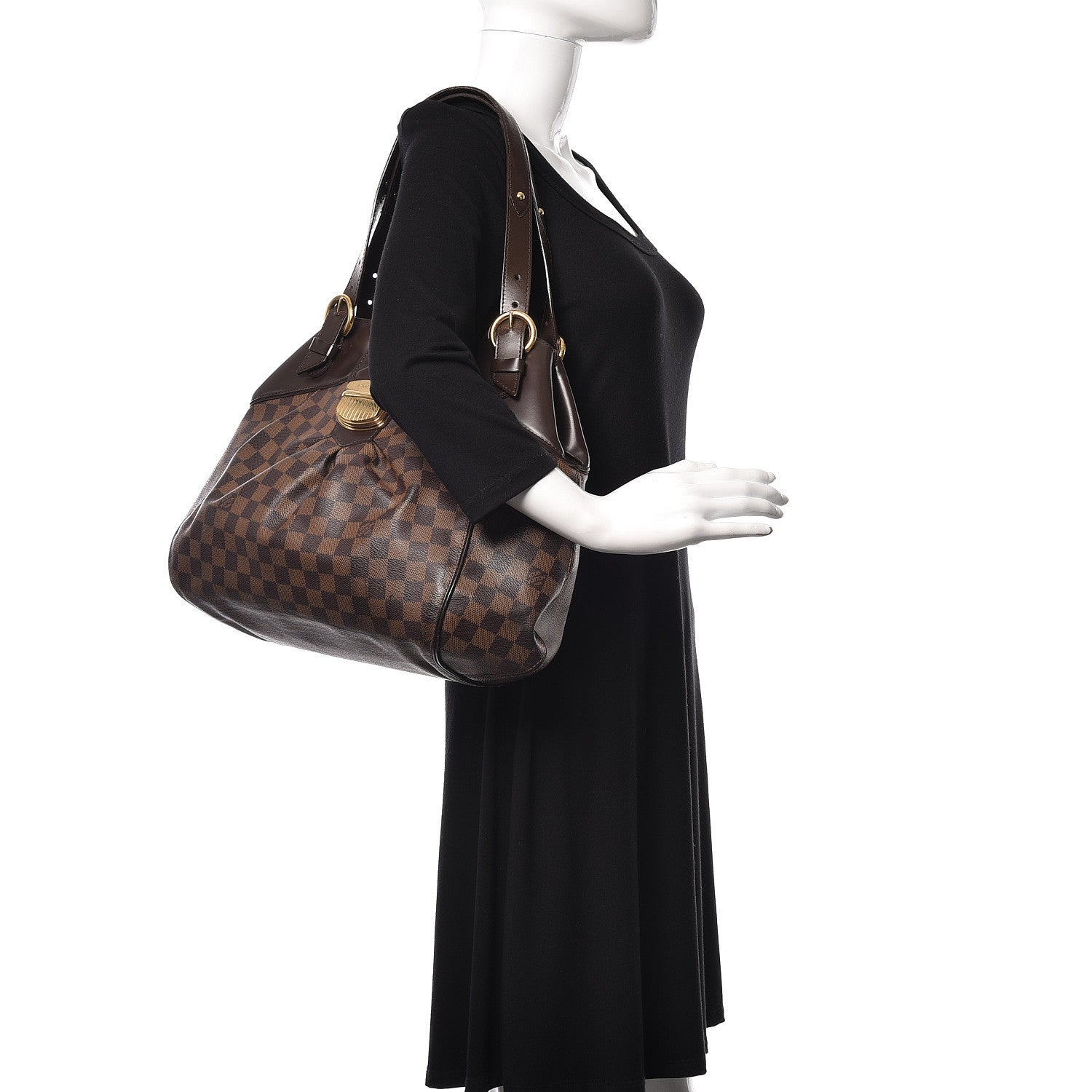 Louis Vuitton Damier Ebene Sistina GM 2 of 8