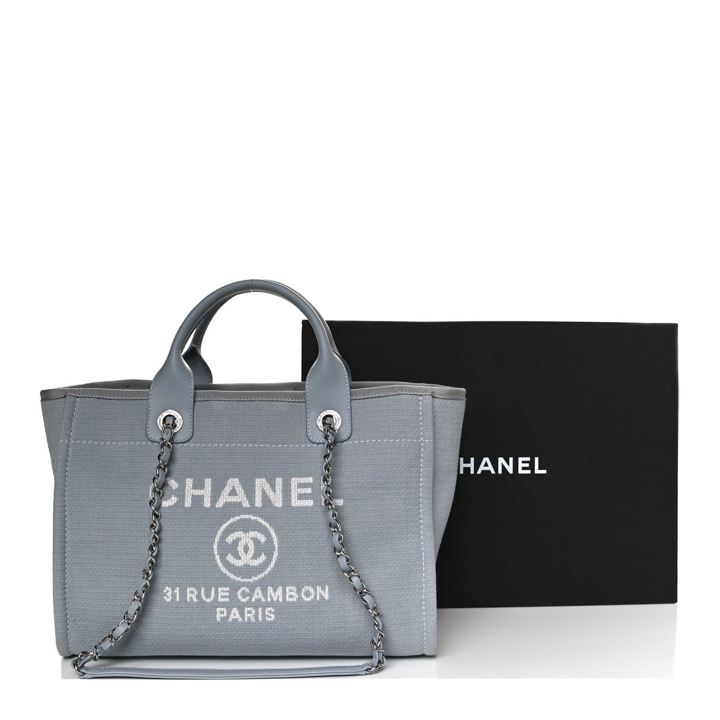 Mixed Fibers Small Deauville Tote Grey