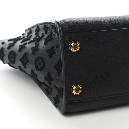 Louis Vuitton Calfskin Monogram Tufting On My Side Black 7 of 8