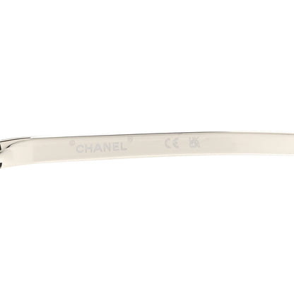 Chanel Metal Crystal CC Oval Sunglasses 71560 Silver 6 of 6