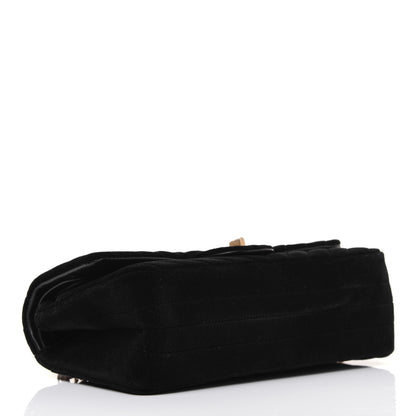 Chanel Velvet Chevron Quilted 2.55 Reissue 225 Flap Black 4 of 17