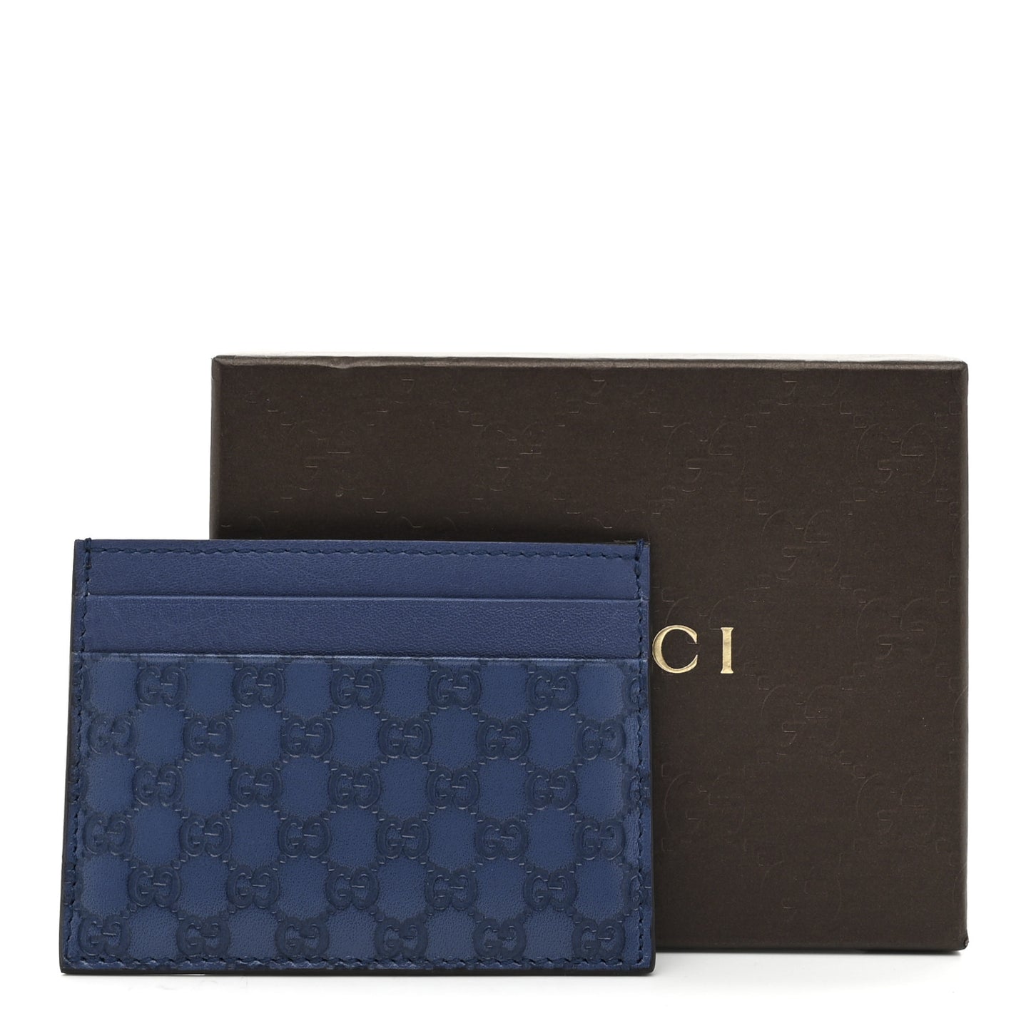 Microguccissima Card Holder Blue