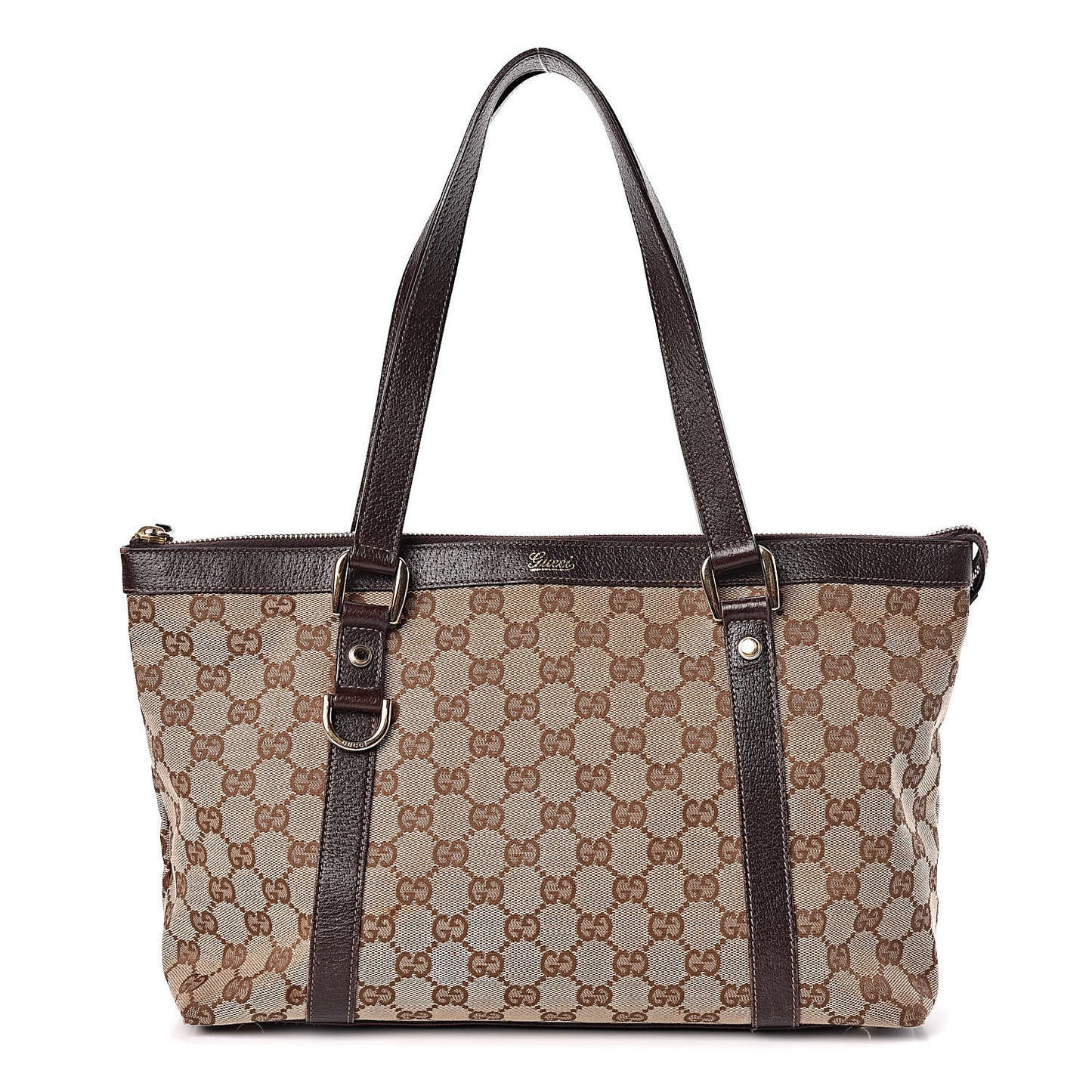 Monogram Medium Abbey Tote Brown