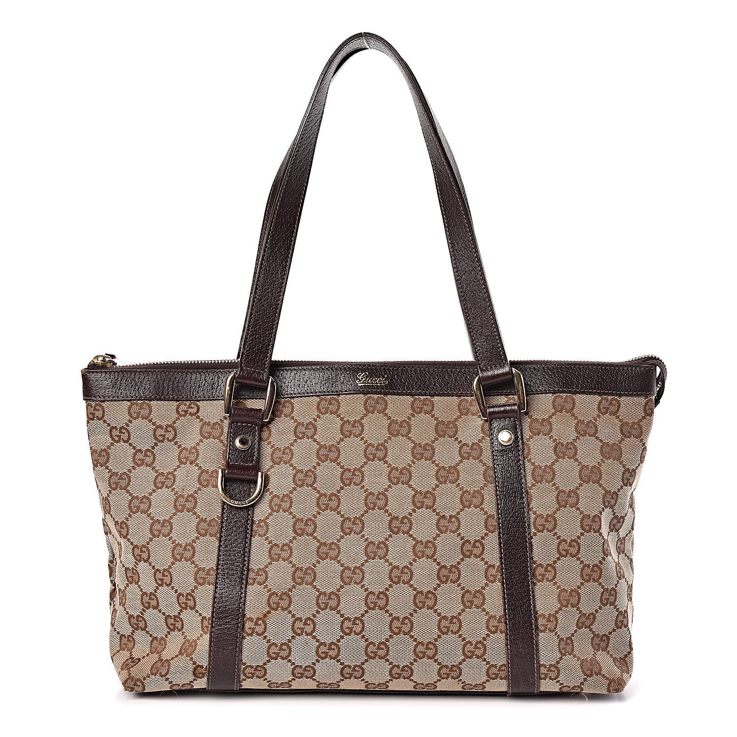 Gucci Monogram Medium Abbey Tote Brown 1 of 11