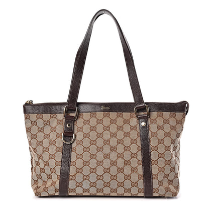 Gucci Monogram Medium Abbey Tote Brown 1 of 11