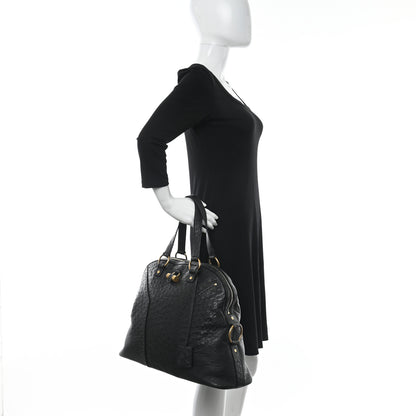 Saint Laurent Ostrich Muse Messenger Bag Black 2 of 13