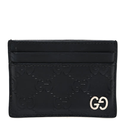 Gucci Guccissima Card Holder Black 1 of 6