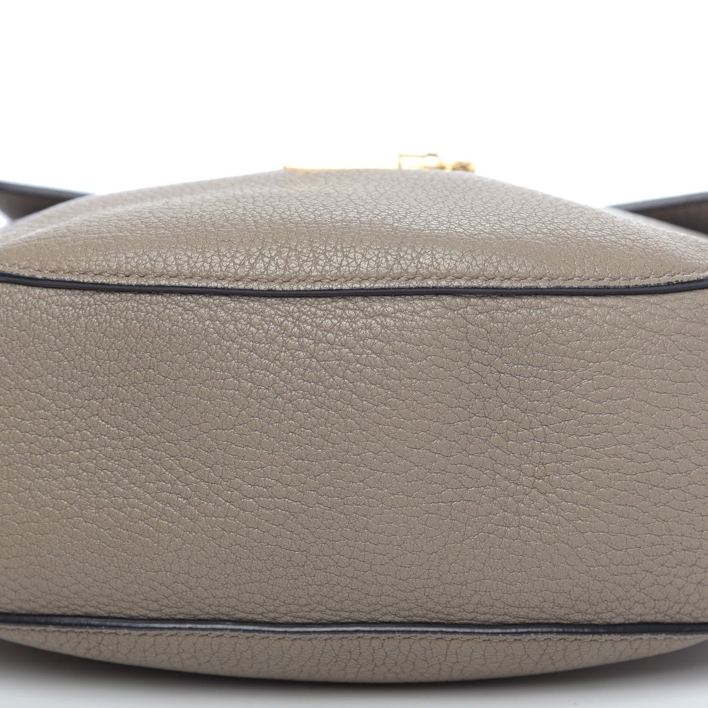 Grained Lambskin Drew Shoulder Bag Motty Grey