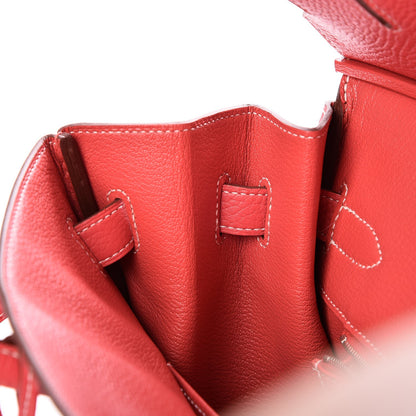 Hermes Taurillon Clemence Horseshoe Birkin 35 Rose Jaipur 9 of 16