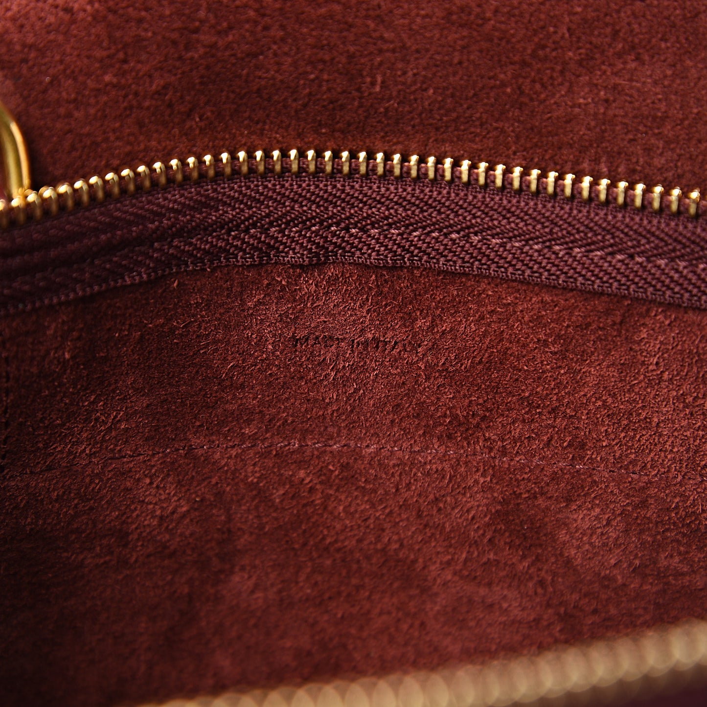 Grained Calfskin Nano Belt Bag Light Burgundy