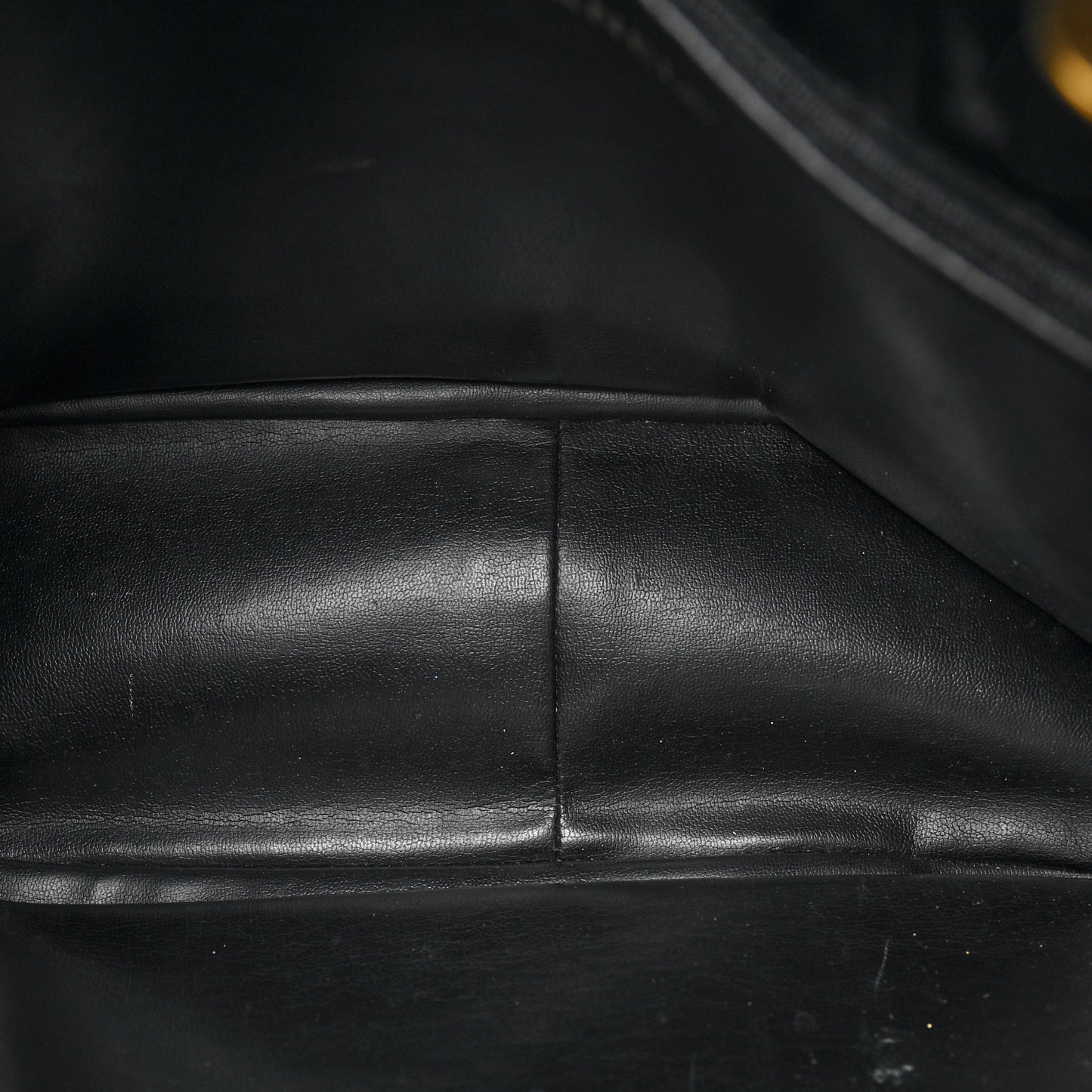 Patent Quilted Tote Black