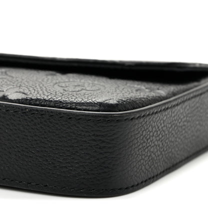 Louis Vuitton Empreinte Pochette Felicie Chain Wallet Black 10 of 10