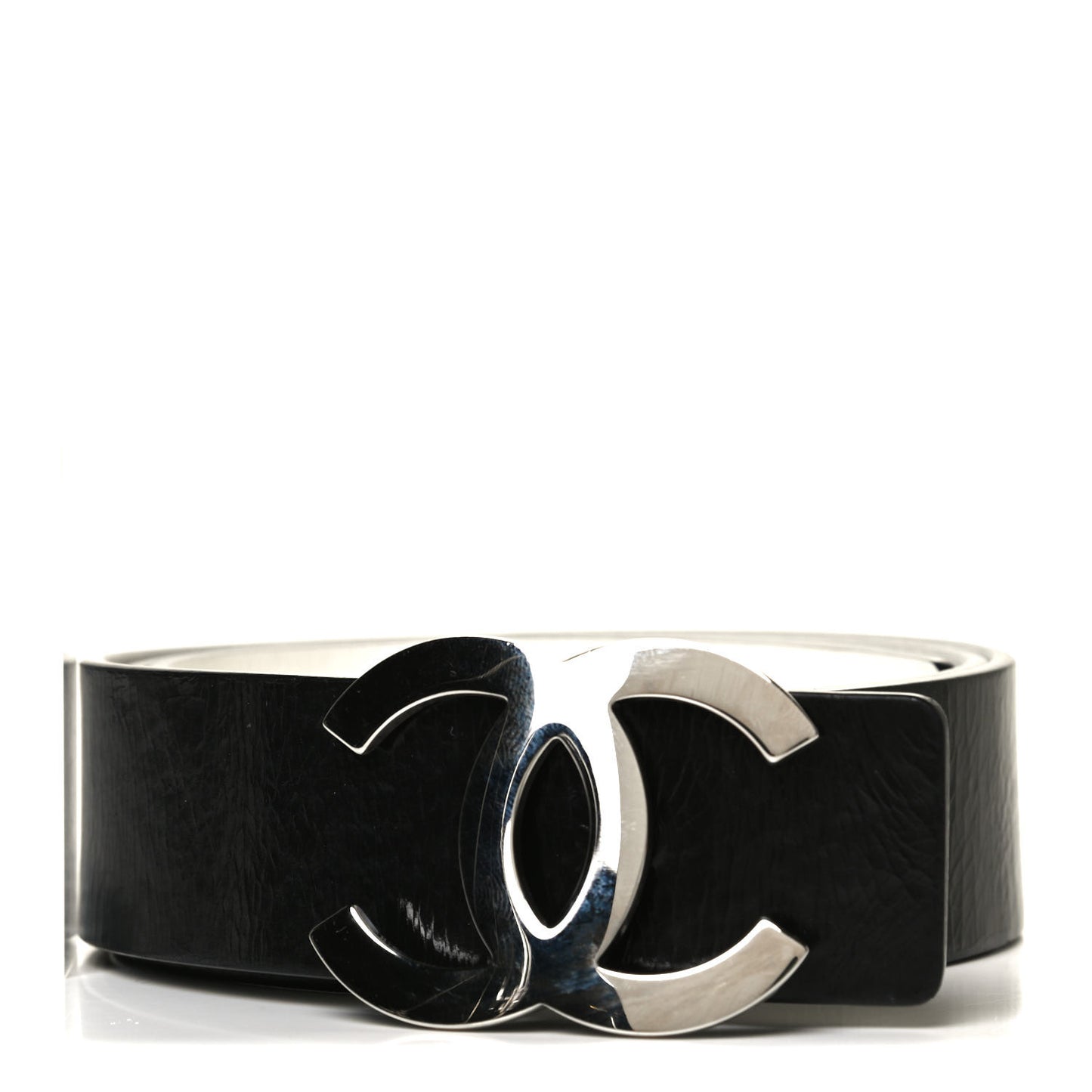 Calfskin CC Reversible Belt 85 Black White