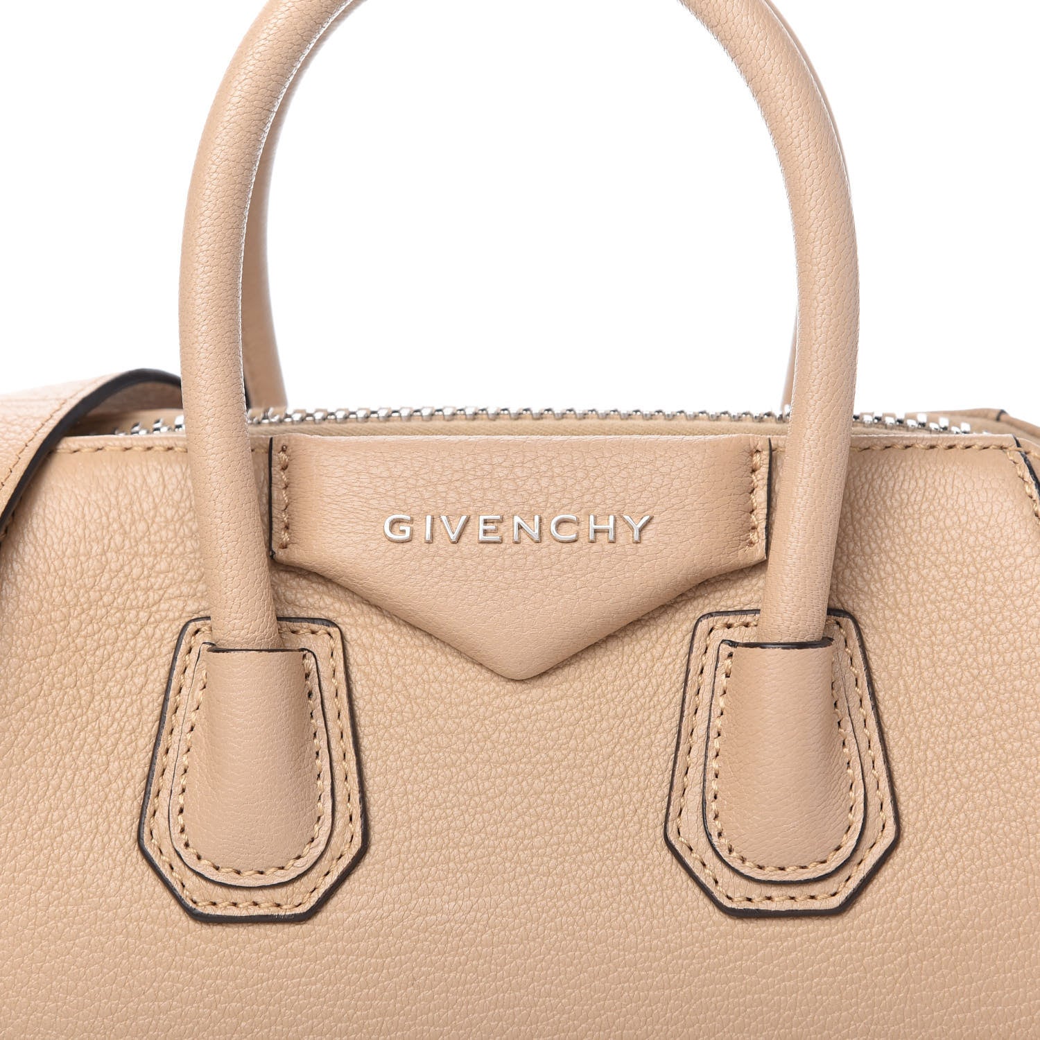 Givenchy Sugar Goatskin Mini Antigona Beige Camel 10 of 10