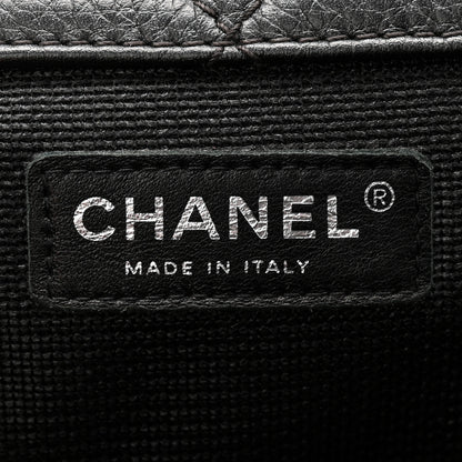 Chanel Calfskin Quilted XXL Travel Flap Bag Black 6 of 12
