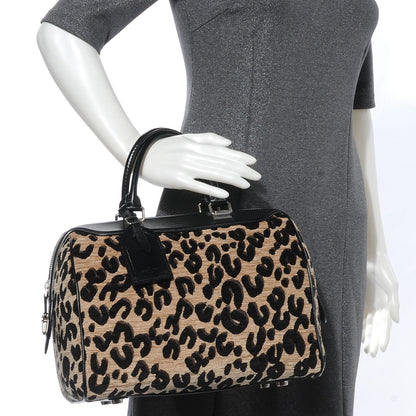 Louis Vuitton Jacquard Velvet Leopard Print Stephen Sprouse Speedy 2 of 7