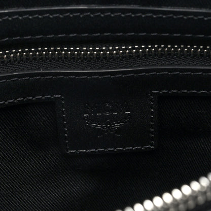 MCM Visetos Medium Crossbody Pouch Black 6 of 9