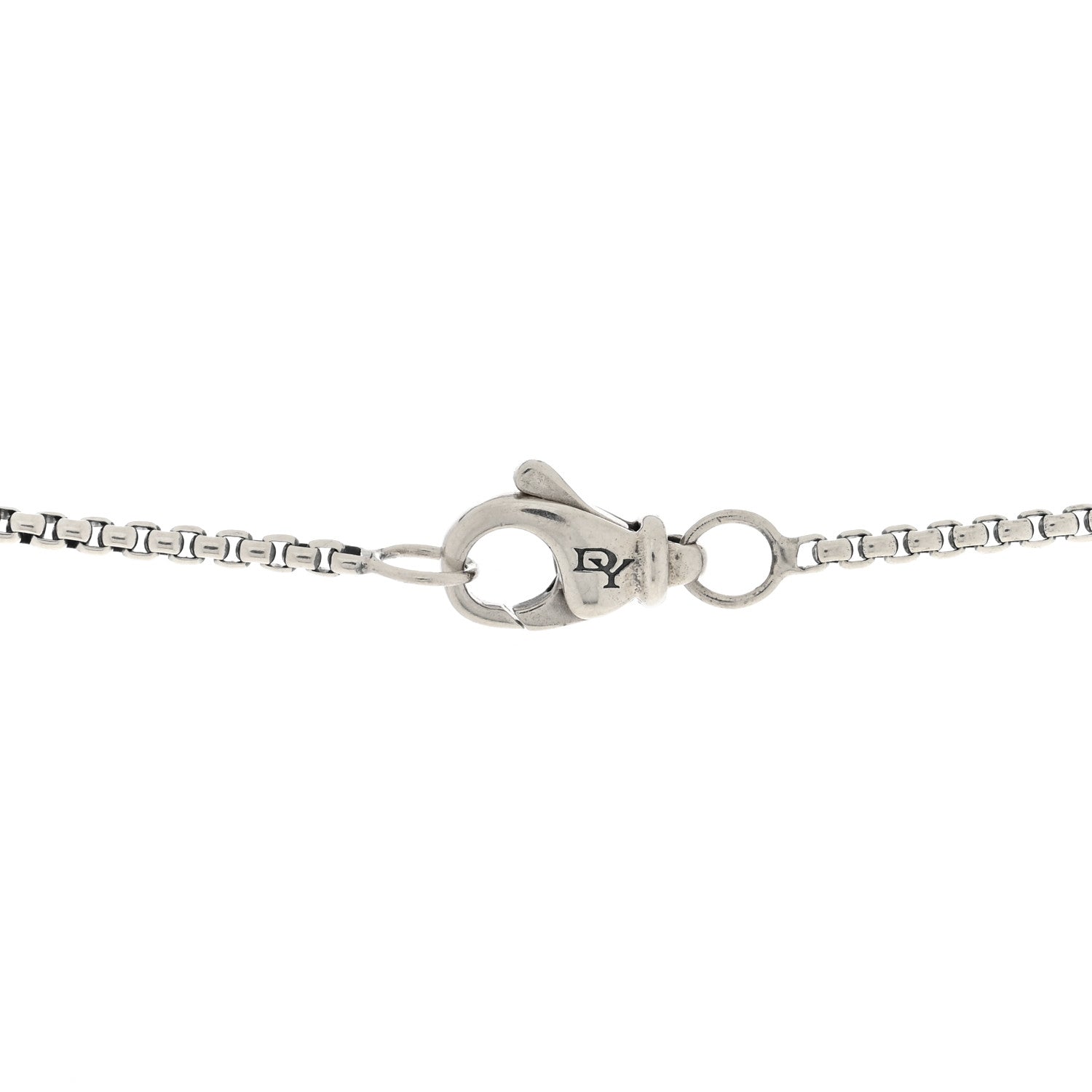 David Yurman Sterling Silver Diamond Black Orchid 7mm Petite Albion Necklace 5 of 5