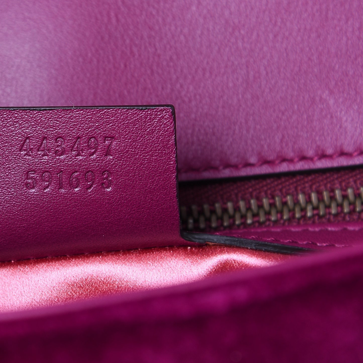Velvet Matelasse Small GG Marmont Shoulder Bag Fuchsia Violet Cyclamen