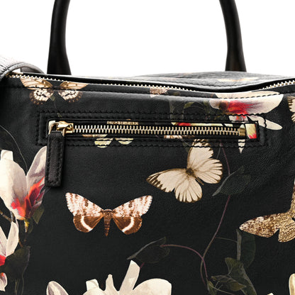 Givenchy Lambskin Magnolia Print Medium Pandora Black 8 of 10