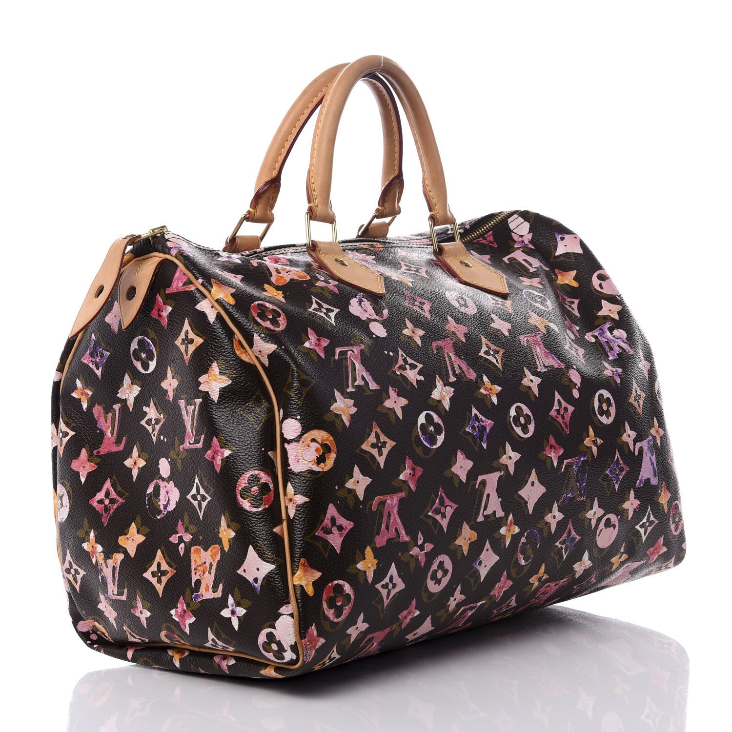 Louis Vuitton Watercolor Aquarelle Speedy 35 Brown 2 of 7