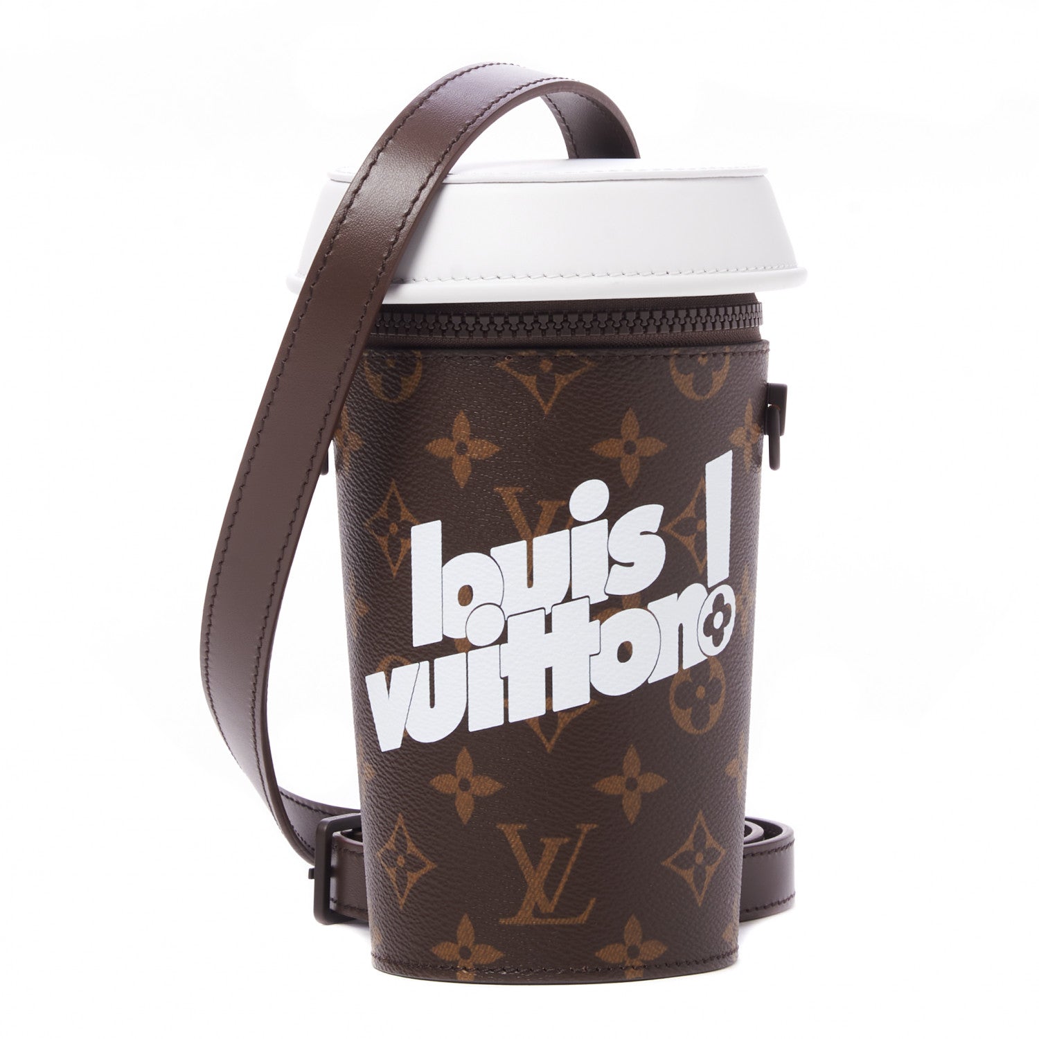 Louis Vuitton Monogram Calfskin Everyday LV Coffee Cup Pouch 1 of 8