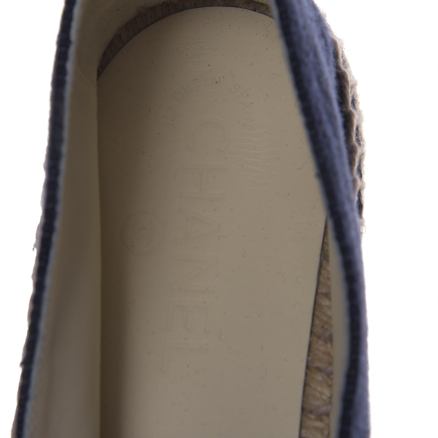 Chanel Linen CC Espadrilles 42 Navy Black 8 of 9