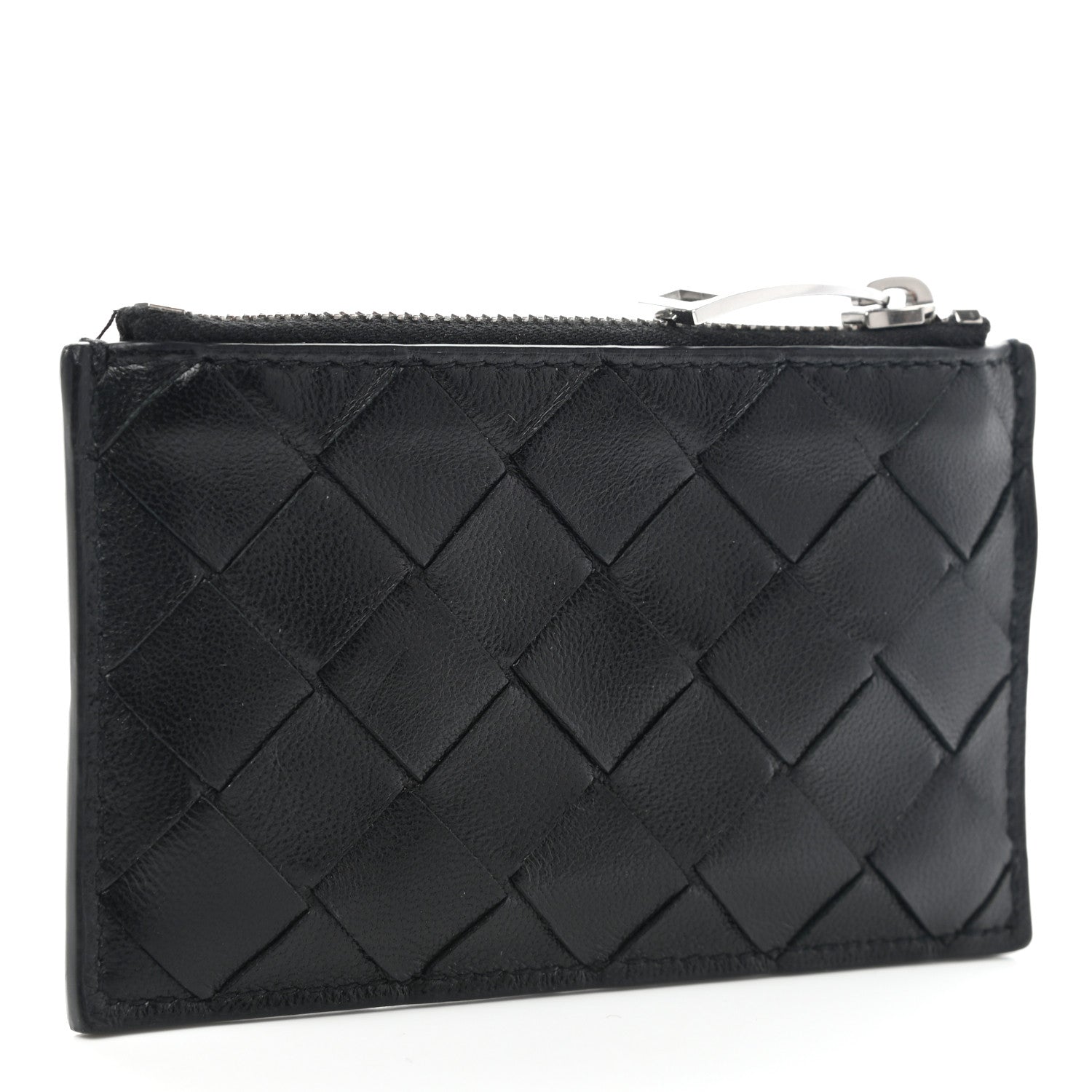 Bottega Veneta Nappa Intrecciato Key Case Black 3 of 8